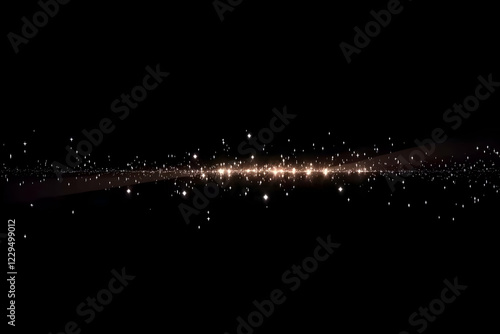 Sparkling Line of Light Shi...