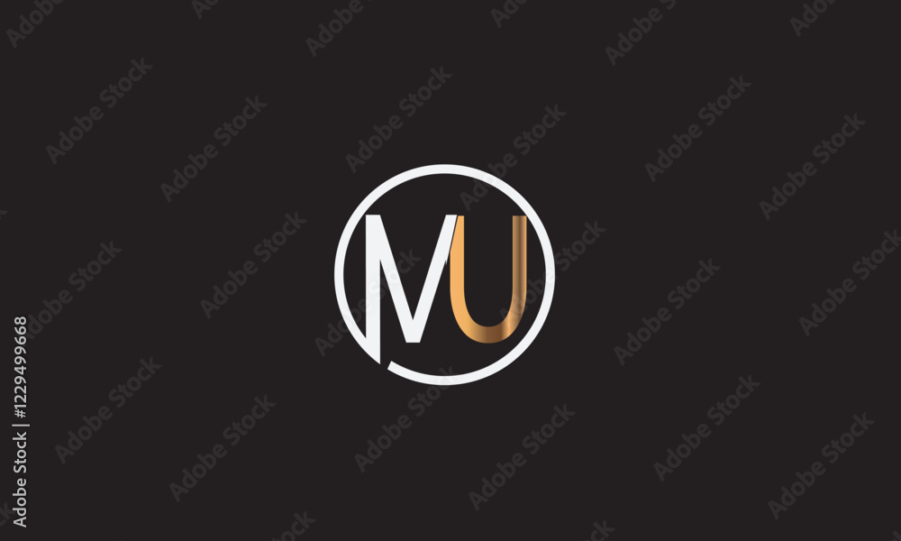 MU, UM, U, M Abstract Letters Logo Monogram MU, UM, U, M Abstract Letters Logo Monogram