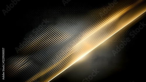 Abstract Gold Light Streaks...