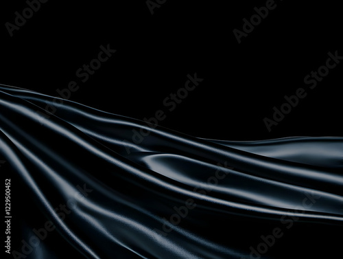 Dark, luxurious fabric flow...