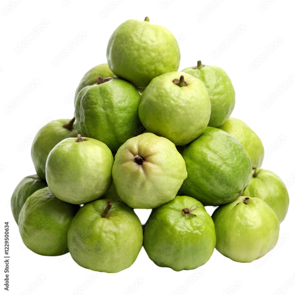 Pile of guava isolated on transparent background Pile of guava isolated on transparent background
