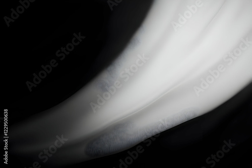 Abstract White Fabric Flowi...