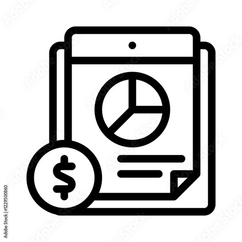 expense report line icon