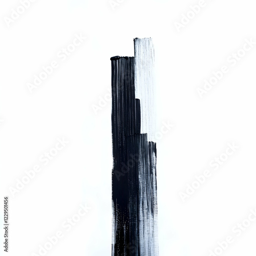 Abstract Black and White Br...