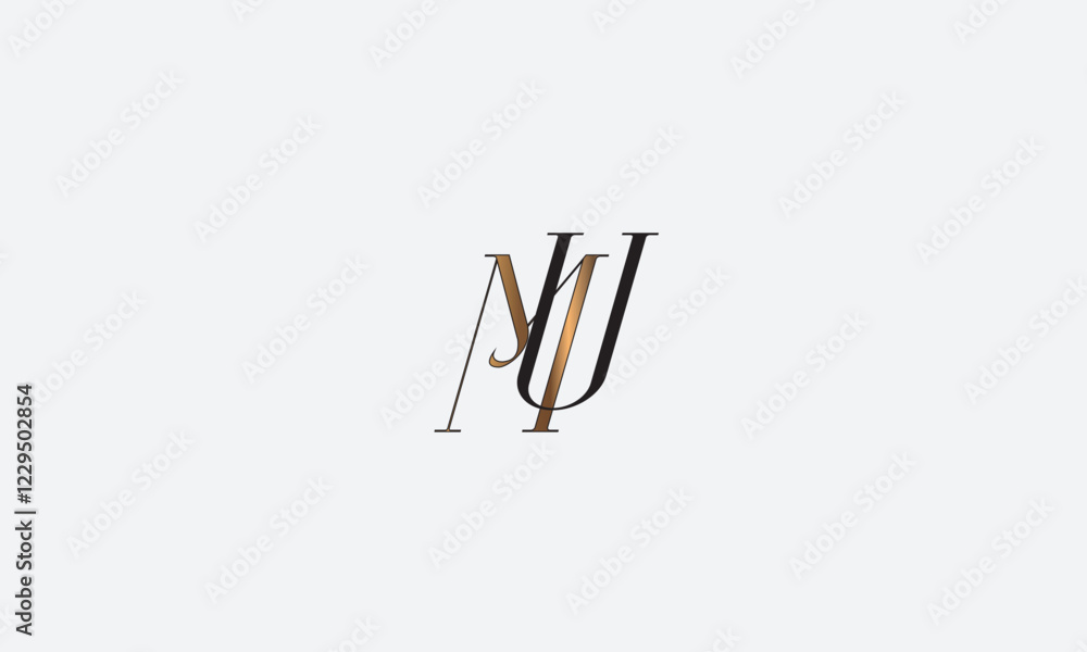 MU, UM, U, M Abstract Letters Logo Monogram MU, UM, U, M Abstract Letters Logo Monogram