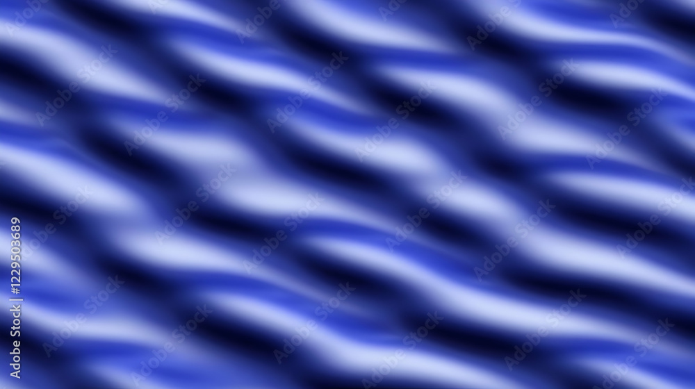 Obraz premium Abstract Blue Wavy Background Creates a Smooth, Flowing, and Elegant Visual.