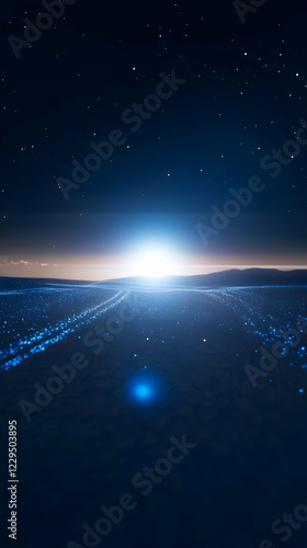 Abstract Background with Gl...