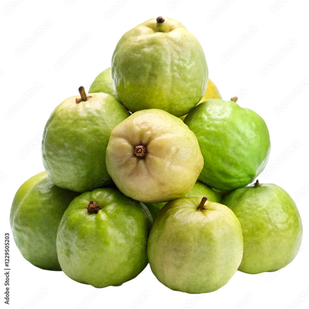 Pile of guava isolated on transparent background Pile of guava isolated on transparent background