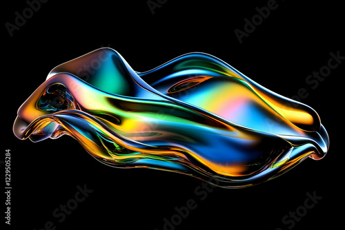 Iridescent Fluid Form Flows...