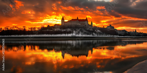 Majestic Castle Reflects in...