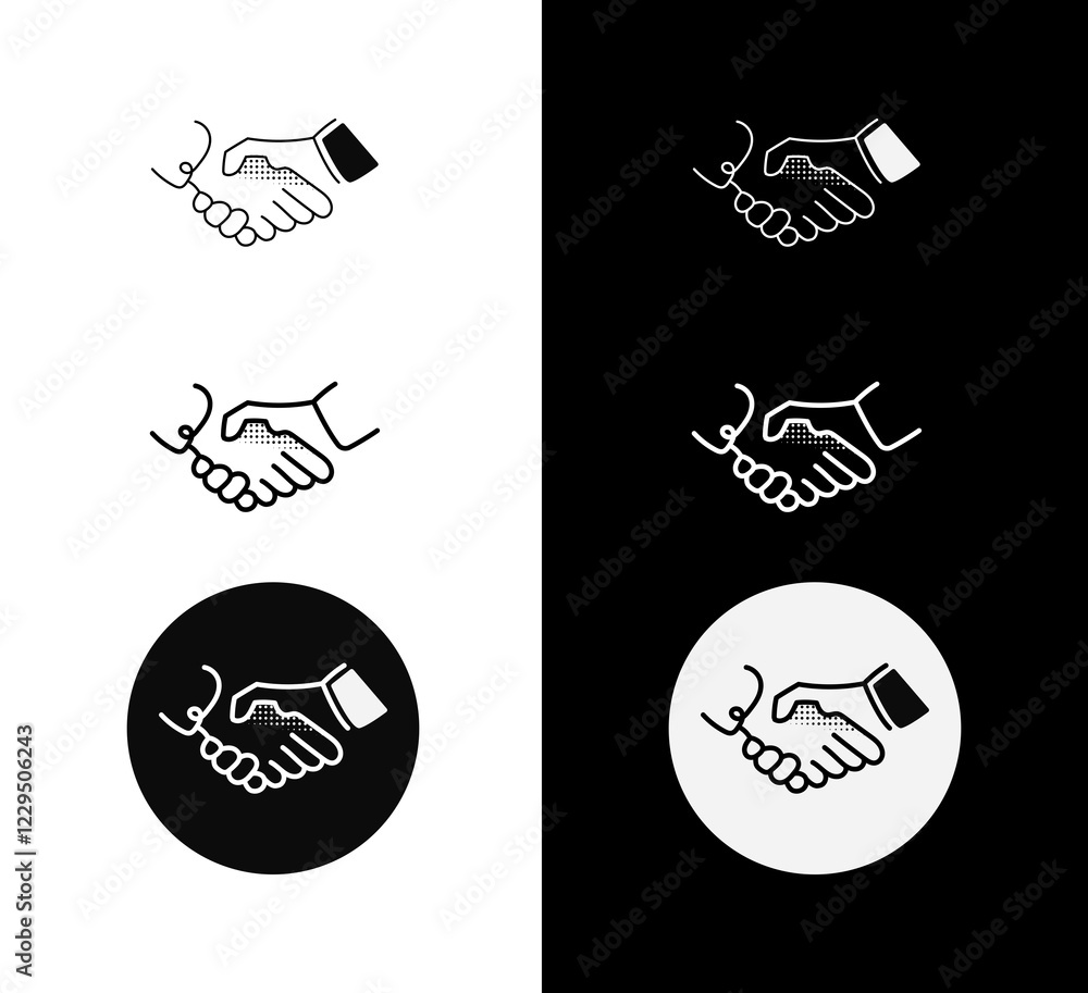 Business Handshake Icon – Monoline Custom Hand-Drawn Style with Editable Stroke. Partnership and Collaboration Illustration. Business Handshake Icon – Monoline Custom Hand-Drawn Style with Editable Stroke. Partnership and Collaboration Illustration.