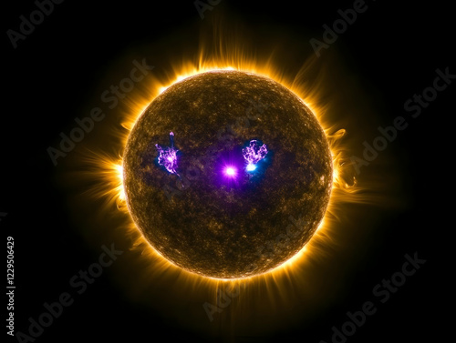 Glowing Celestial Body Emit...