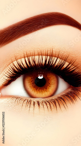 Close-up of an Eye with War...