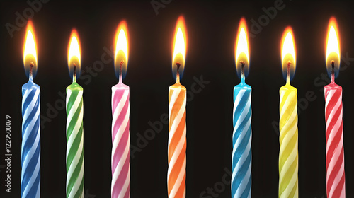Seven Colorful Spiral Birth...