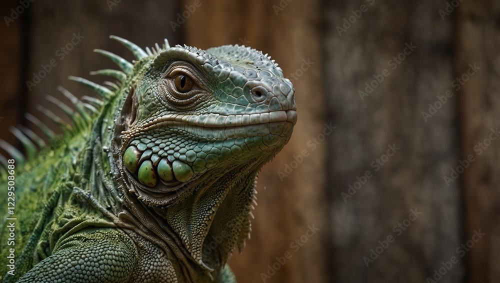 Fototapeta premium iguana on a branch