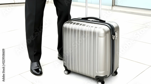Business Traveler Stands wi...