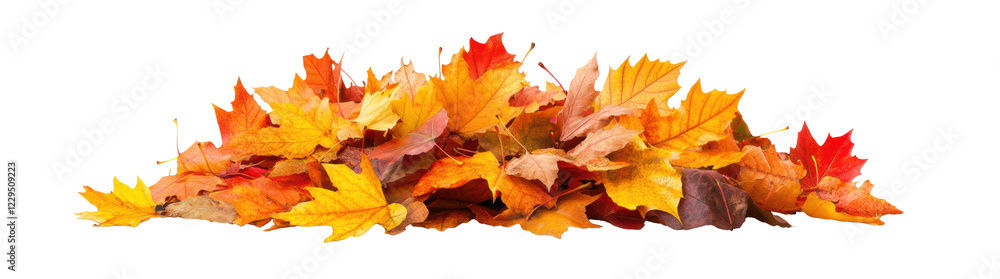 Autumn Leaves Pile on Transparent Background Autumn Leaves Pile on Transparent Background