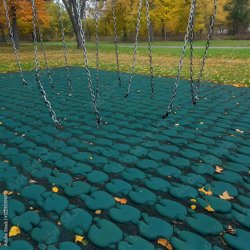 Empty Swings Hang from Chai...