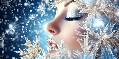 Winter Beauty Portrait with...