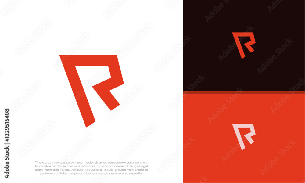 Initials R logo design. Initial Letter Logo. Innovative high tech logo template.
Initials R logo design. Initial Letter Logo. Innovative high tech logo template.
