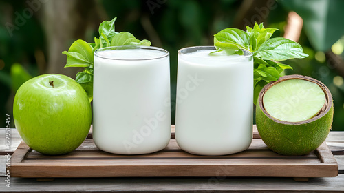 Two Glasses of Yogurt Smoot...