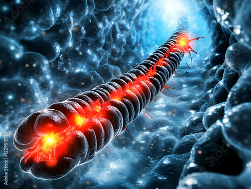3D Illustration of Nerve Ce...
