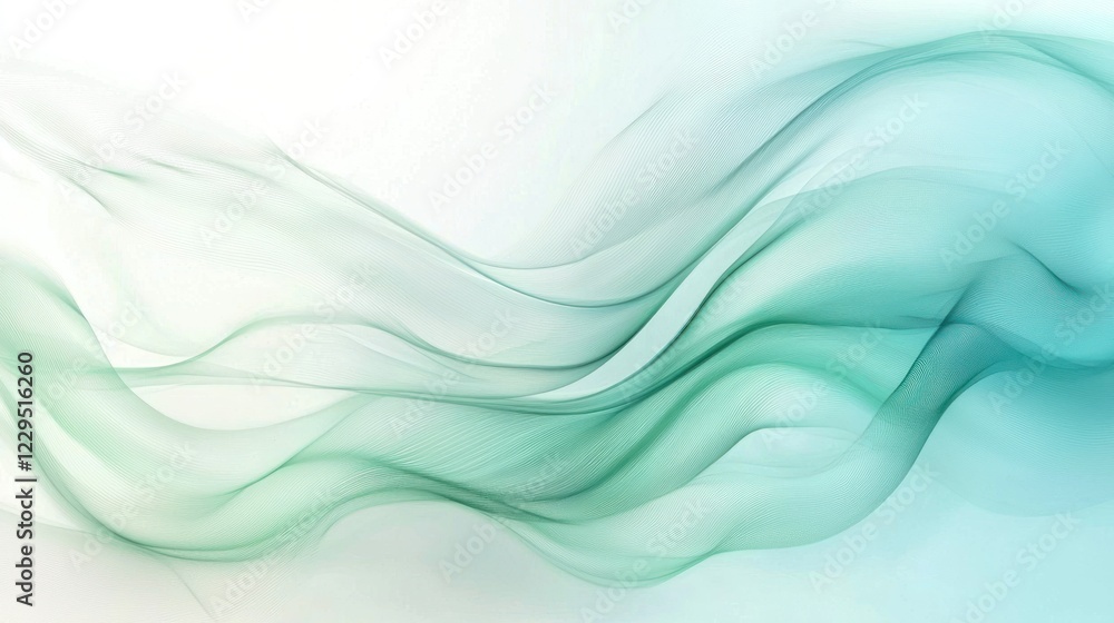 Abstract Teal and White Wave Background Abstract Teal and White Wave Background