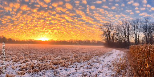 Sunrise Illuminates Snowy F...