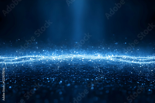 Abstract Blue Background wi...