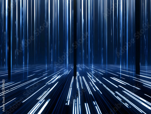 Abstract 3D illustration of...