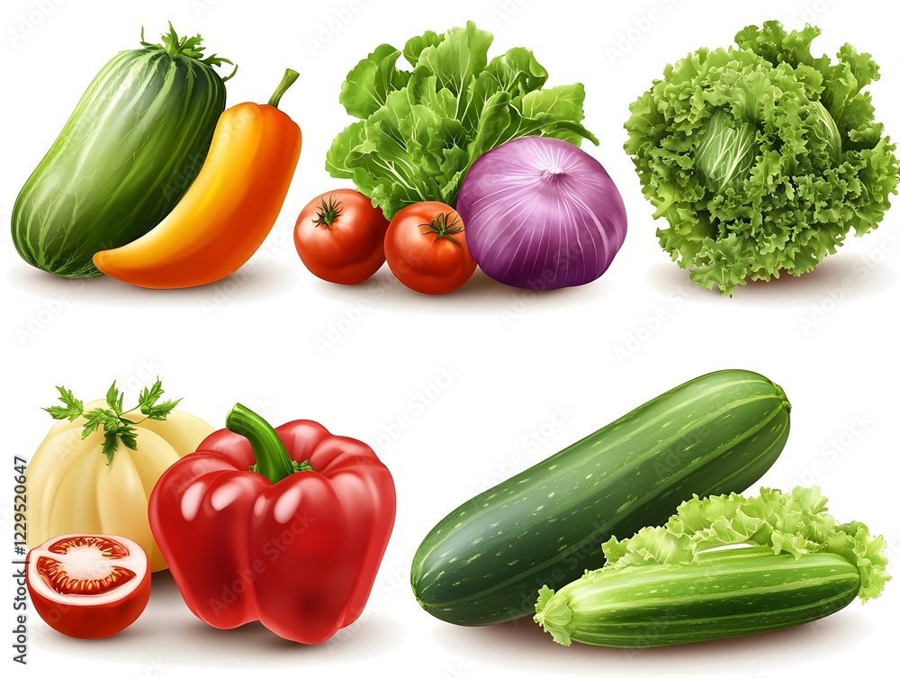 set of vegetables set of vegetables