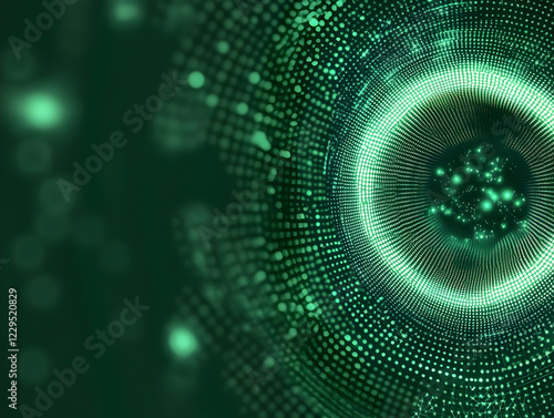 Abstract Green Digital Tunn...