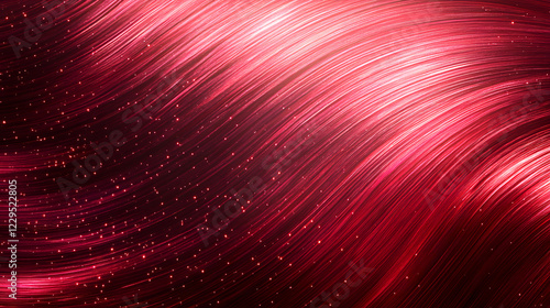 vibrant ruby red metallic texture with gradient finish and sparkling highlights creates dynamic and energetic visual effect