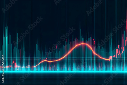 Abstract Financial Chart Sh...