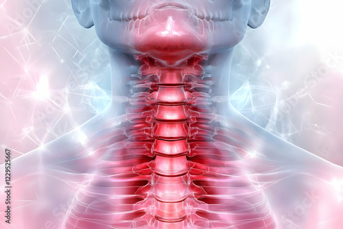 3D Illustration of the Cerv...
