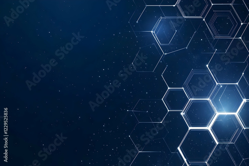 Abstract Blue Background Sh...