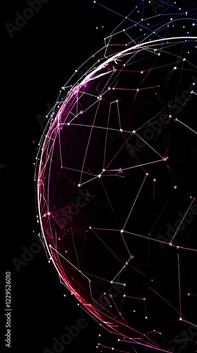 Abstract Globe with Connect...