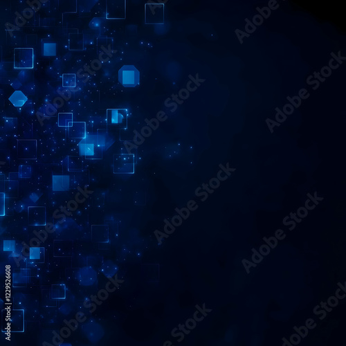 Abstract Blue Background Cr...