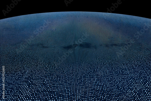 Abstract Blue Dotted Grid P...