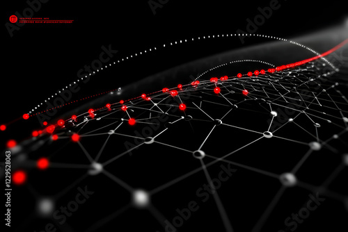 Abstract 3D Network with Re...