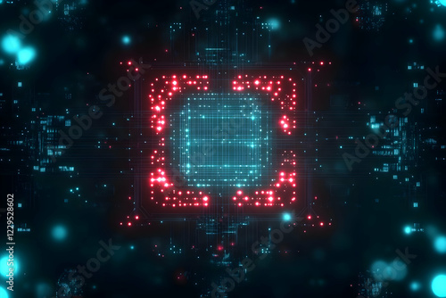 Futuristic Circuit Board Gl...