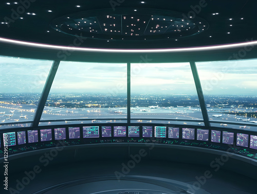 Futuristic Airport Control ...