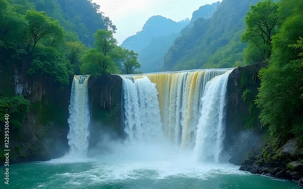 Fototapeta premium waterfall in the forest