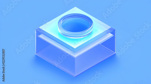 3D Render of an Abstract Bl...
