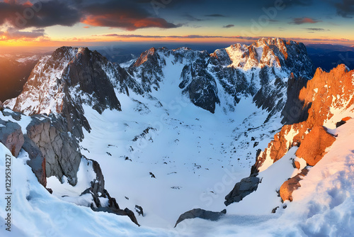 Snowy Mountain Peaks Catch ...