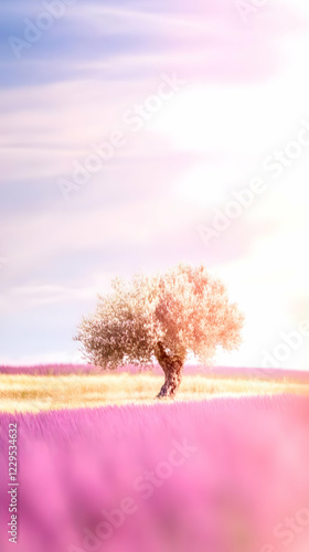 Solitary Tree Stands Amidst...