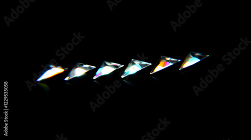 Five Triangular Prisms Refl...