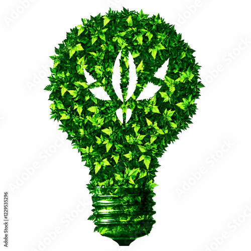 Green Leaves Form a Light B...