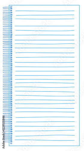 Blank Spiral Notebook Page ...