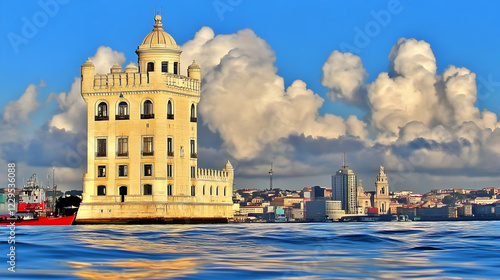 Belem Tower stands majestic...
